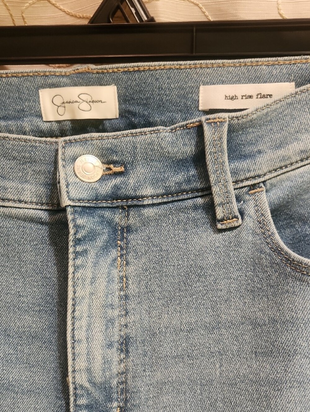 Jessica Simpson Light Blue Flare Jeans-Long - Picture 2 of 4